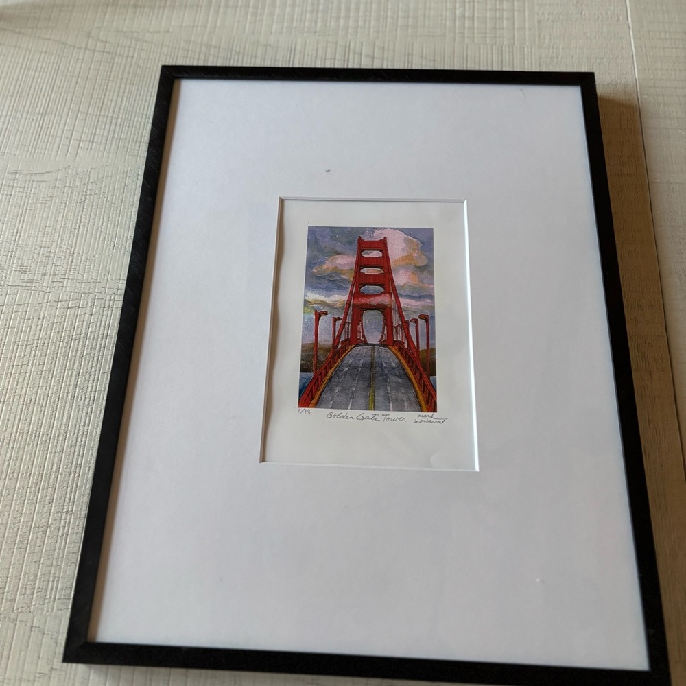 Framed Golden Gate Bridge Art Print
